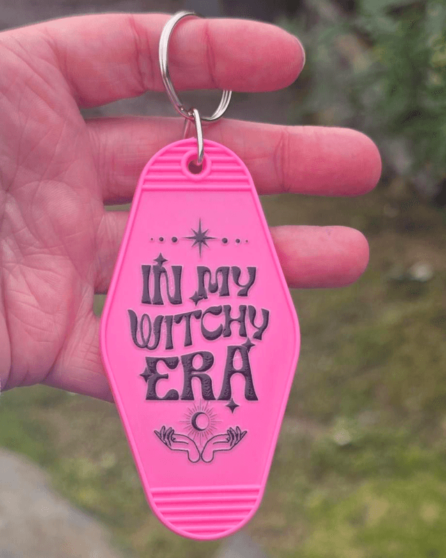 Witchy Era Motel Keyring