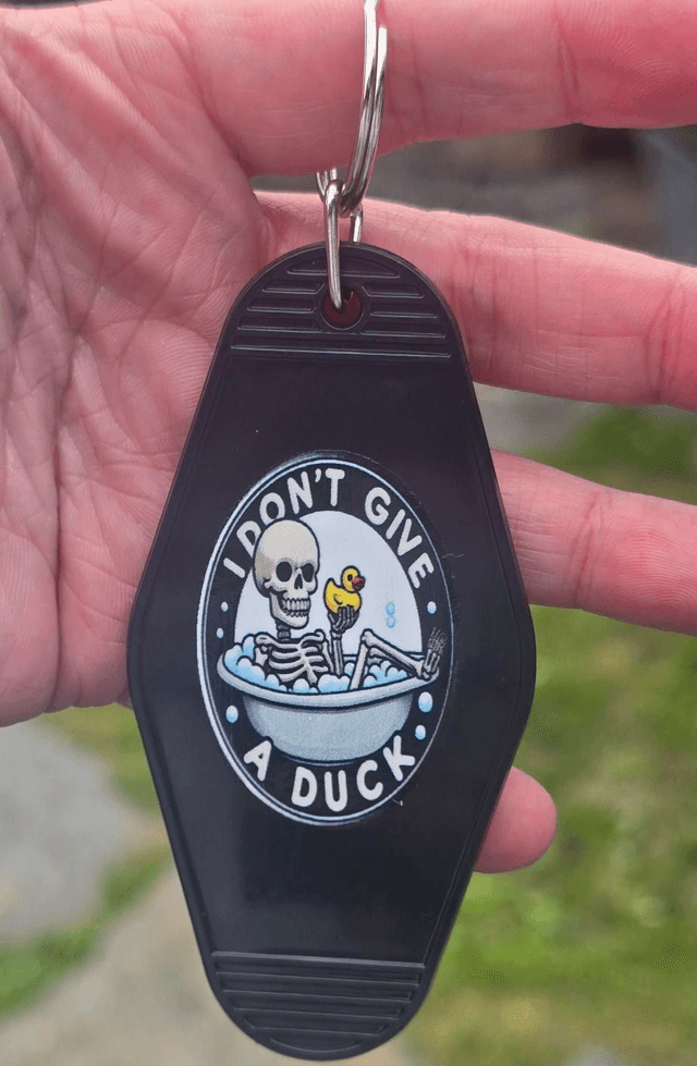 I Don’t Give a Duck Keyring