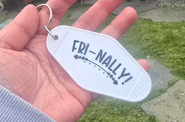 Fri-Nally Friday Motel Keyring