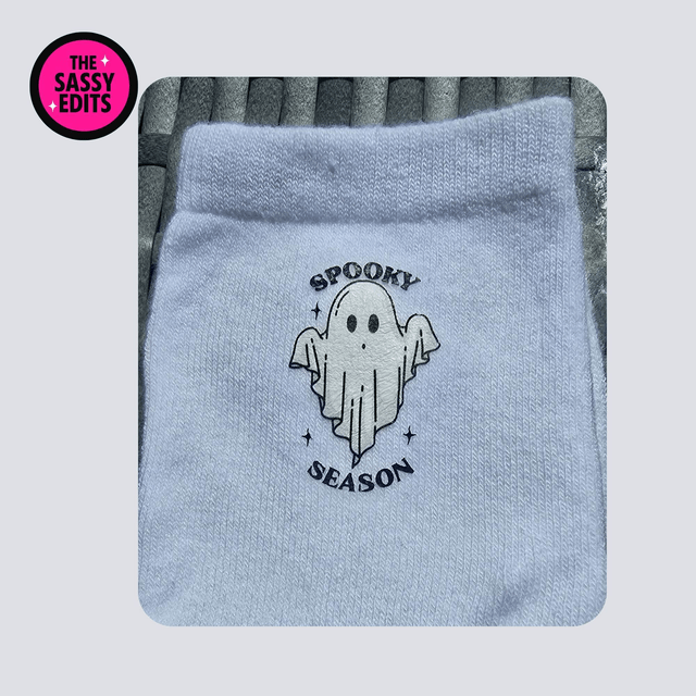 Spooky Season - Ghost Socks (UK 4-6)