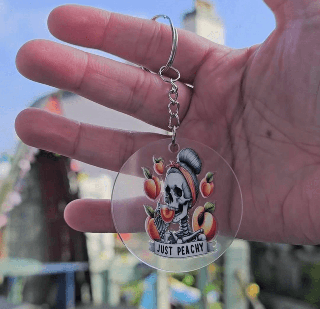 Just Peachy Keyring