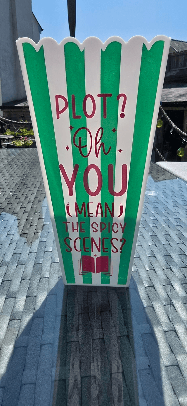 Sassy Popcorn Tubs – Customisable Quote + Colour