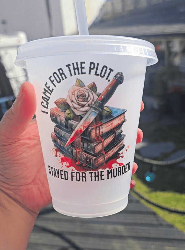 🔪 "I Came For the Plot" Cold Cup (16oz)