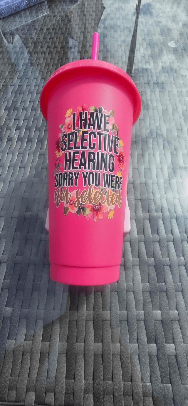 Selective Hearing Cold Cup - Limited Edition (Hot Pink)