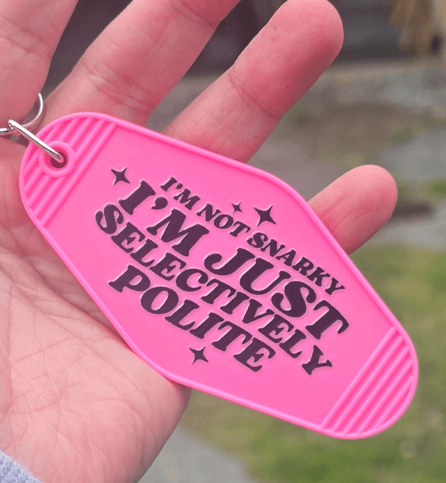 Selective Sass Motel Keyring