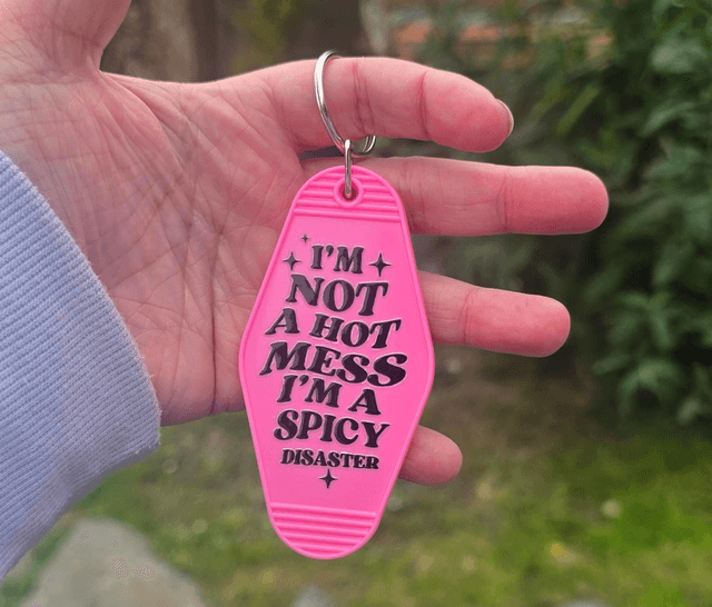Spicy Disaster Motel Keyring