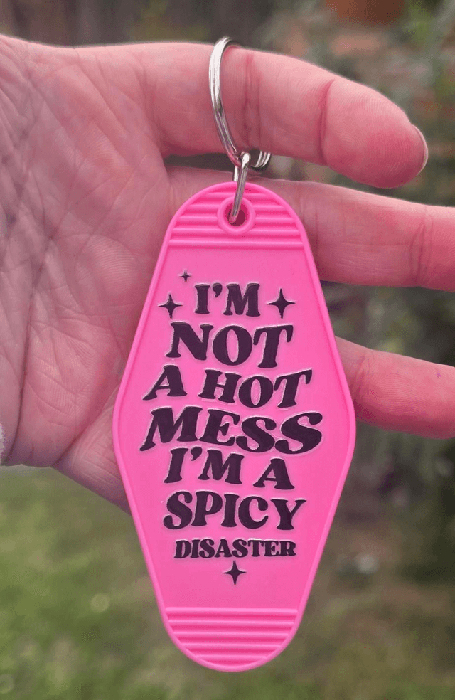 Spicy Disaster Motel Keyring