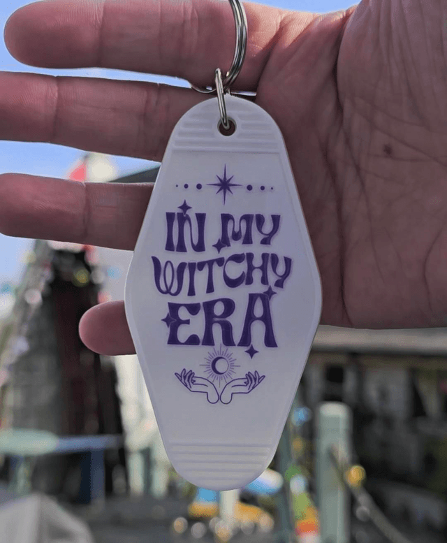 Witchy Era Motel Keyring