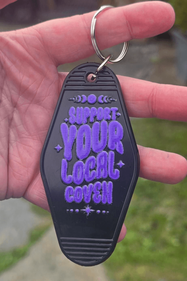 Local Coven Supporter Motel Keyring