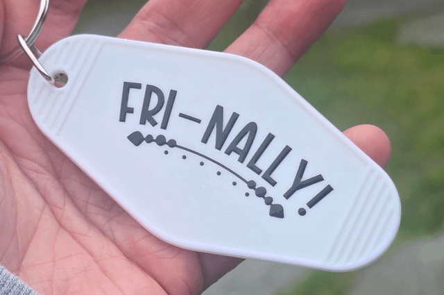 Fri-Nally Friday Motel Keyring