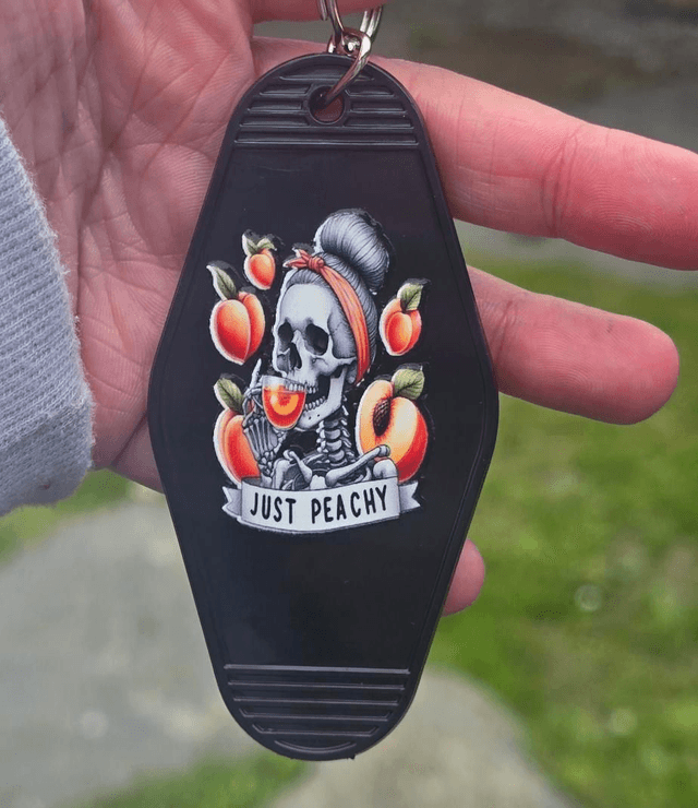 Just Peachy Keyring