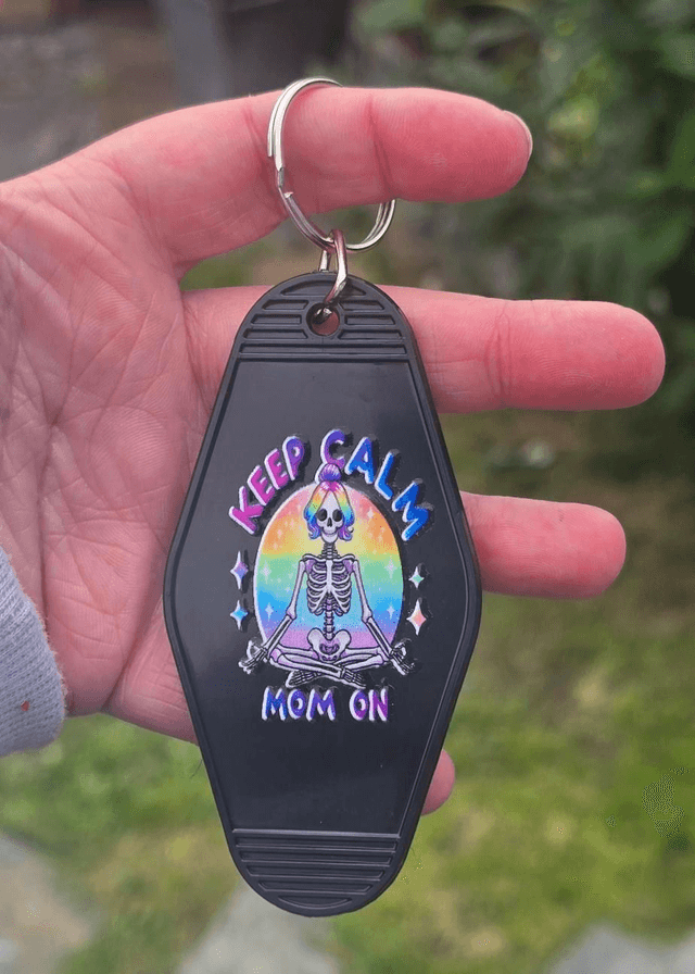 Zen Mum Skeleton Keyring