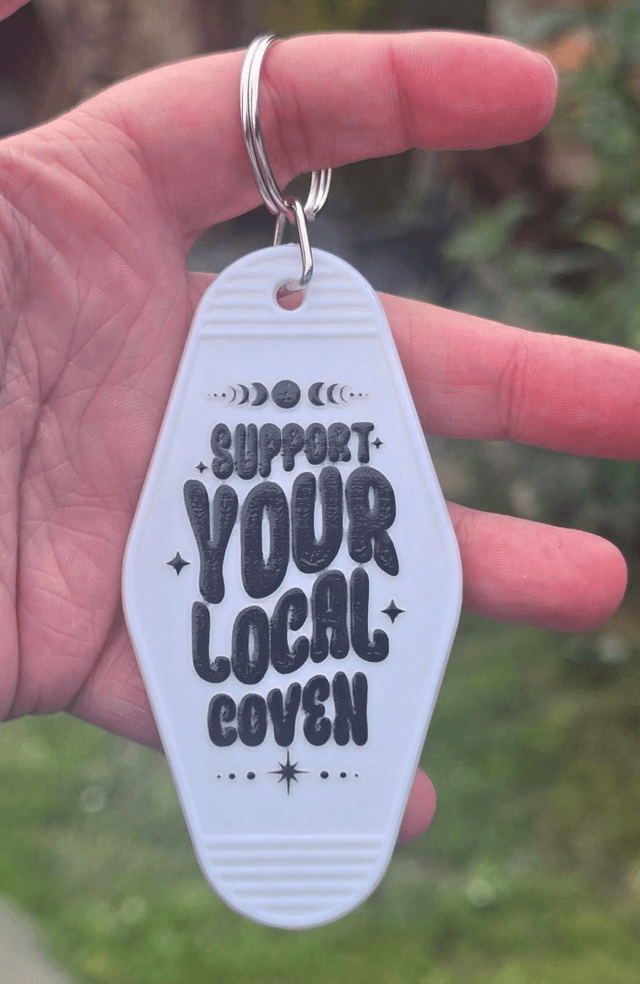 Local Coven Supporter Motel Keyring
