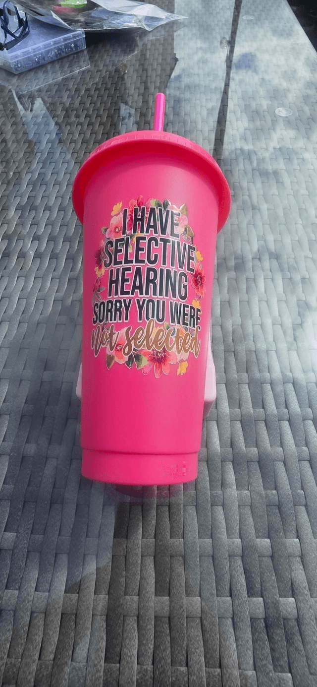 Selective Hearing Cold Cup - Limited Edition (Hot Pink)