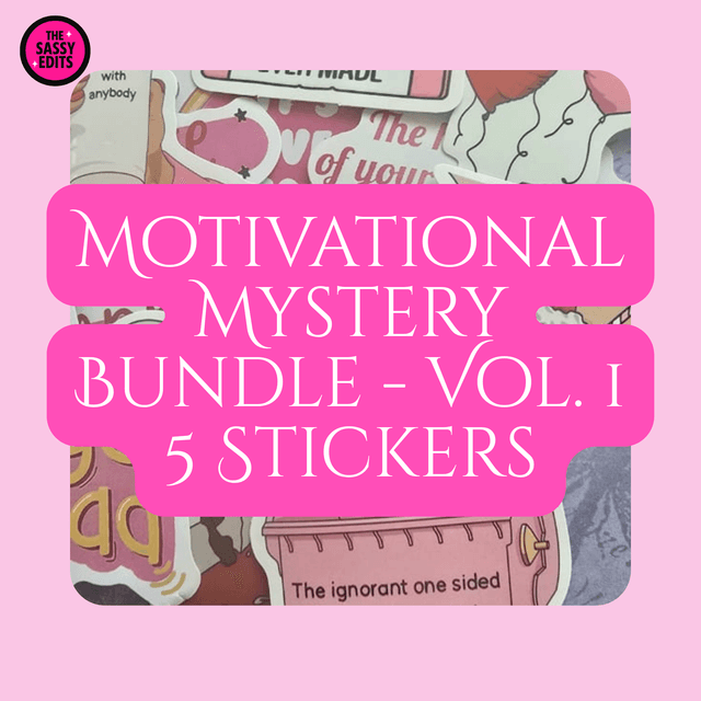 Motivational Sticker Bundle Vol. 1 – 5 Pack
