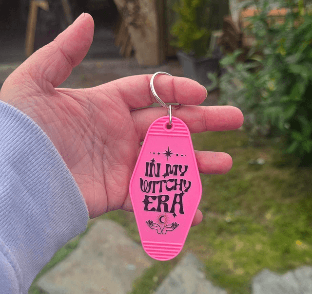 Witchy Era Motel Keyring