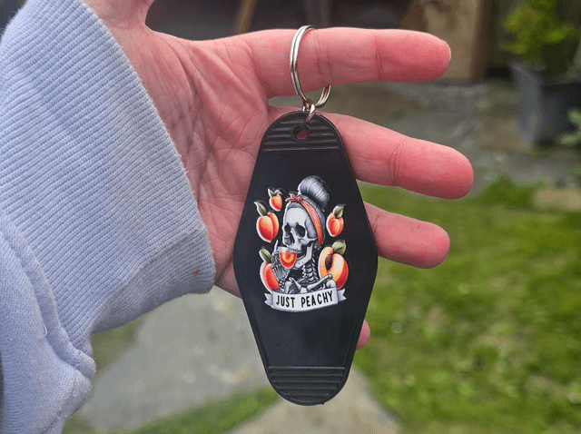 Just Peachy Keyring